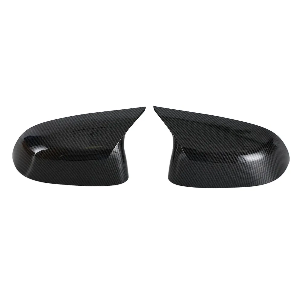 2x Black Rear View Side Mirror Cover Caps BMW X3 X4 X5 X6 G01 G02 G05 G06