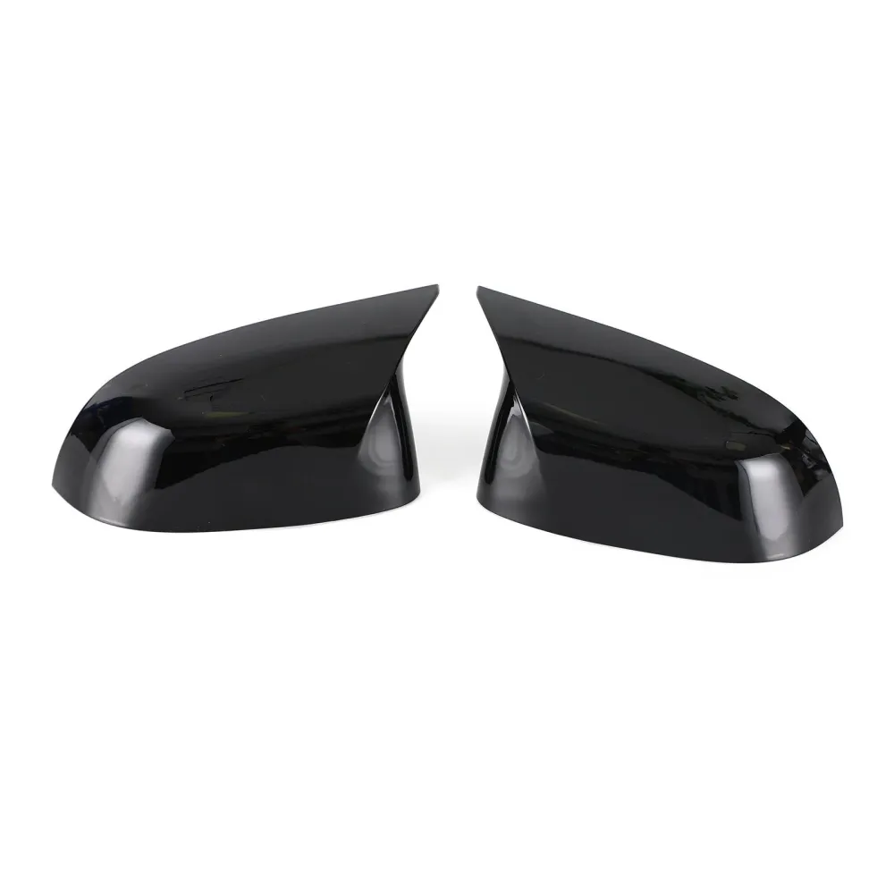 2x Black Rear View Side Mirror Cover Caps BMW X3 X4 X5 X6 G01 G02 G05 G06