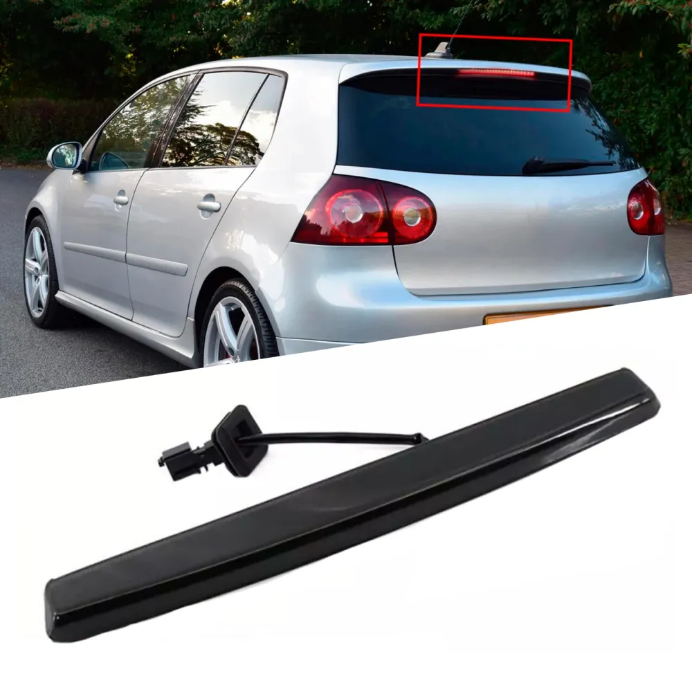 Black Third LED High Level Brake Stop Light VW Golf MK5 GTI Passat Polo MK4