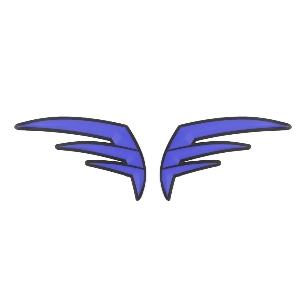 Black-Blue Motorcycle Motorbike Gas Tank Pad Guard Decal Protector Sticker