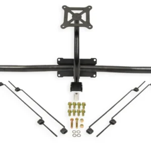 BMR 14-19 Chevrolet Corvette C7 Bolt-On Parachute Mount - Black Hammertone
