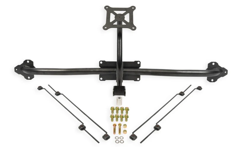 BMR 14-19 Chevrolet Corvette C7 Bolt-On Parachute Mount - Black Hammertone