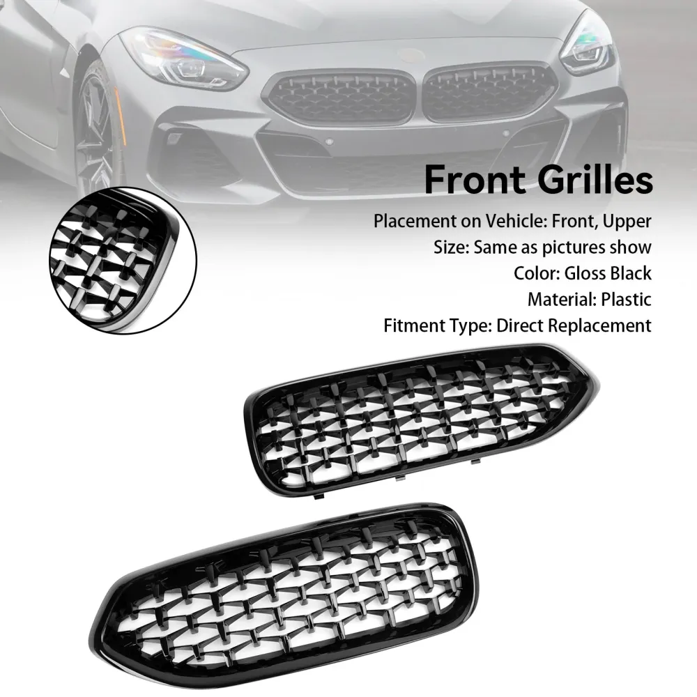 BMW G29 Z4 2019-2023 Diamond Style Gloss Black Front Kidney Grill Grill