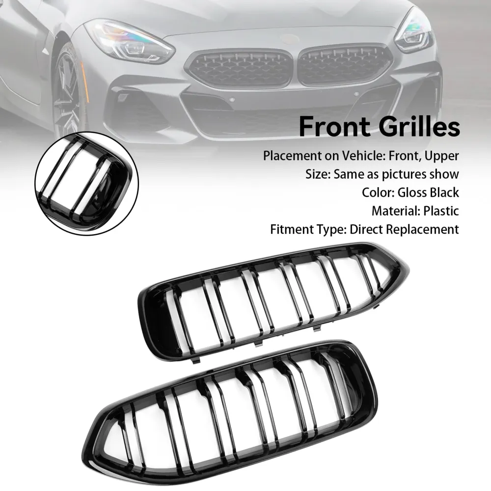 BMW G29 Z4 20i 30i M40i 2019-2023 Glans Black Front Kidney Grill Grille