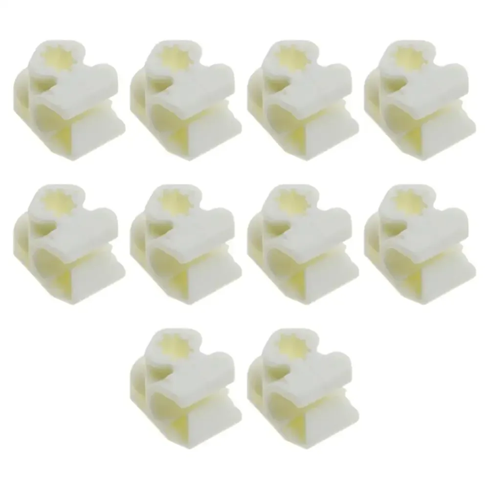 Brake Hose Clips Volkswagen Golf Mk4 6 Pack White Plastic, Secures Brake Hoses