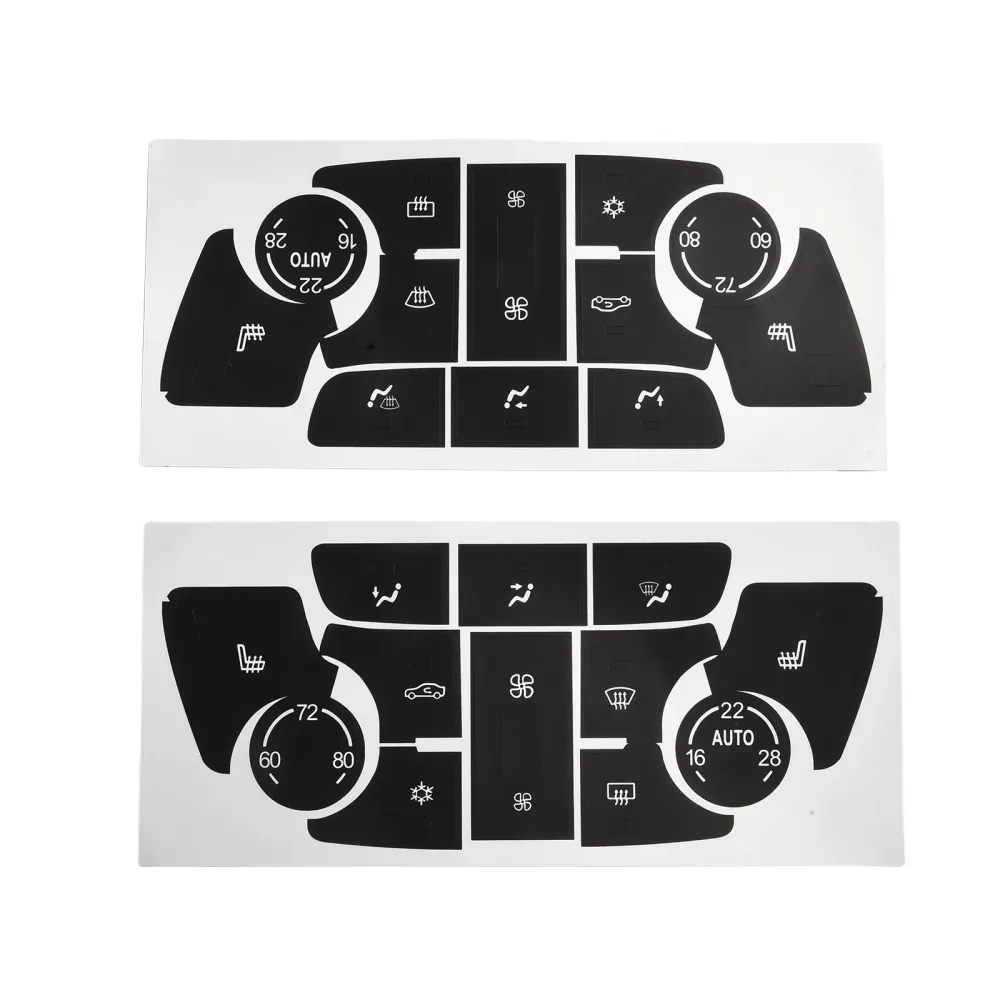 Buick Verano Climate Control Button Decal, Black Overlay