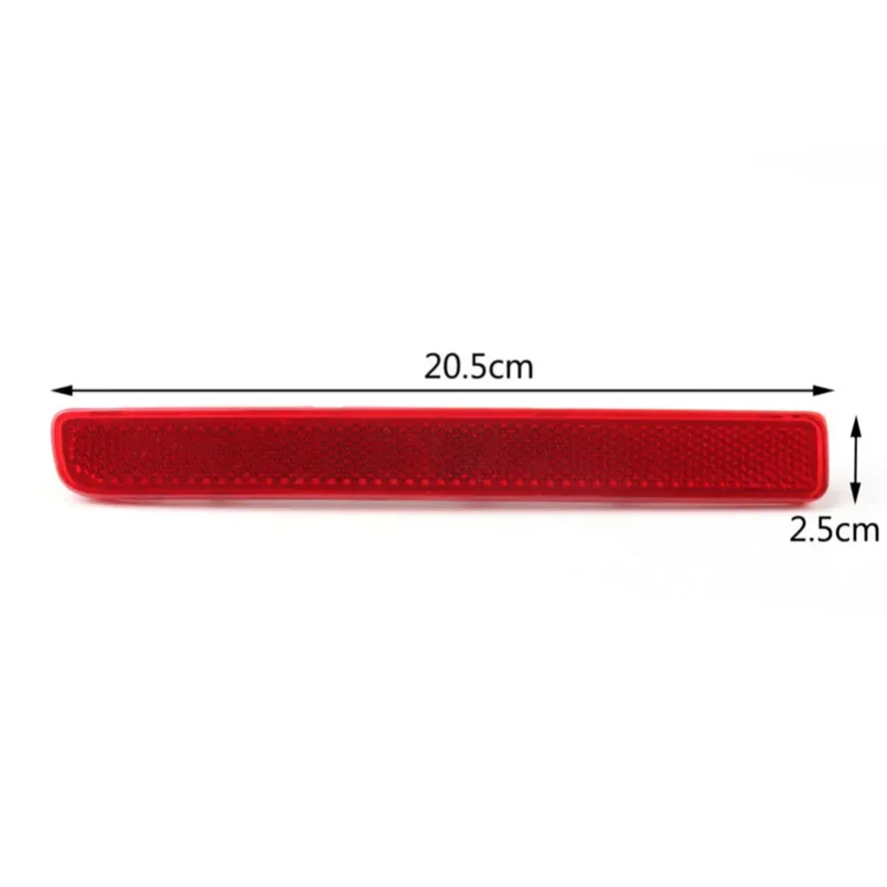 Bumper Reflector Rear Light Kit Land Rover LR3 Discovery 3, 2 Pieces Red ABS Plastic