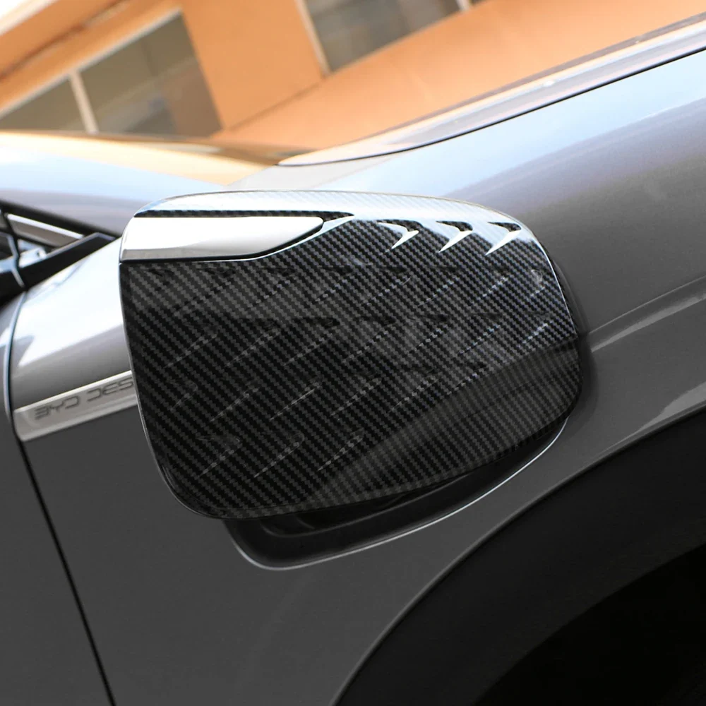 BYD Atto3 Imitation Carbon Charging Port And Fuel Tank Trim Sticker ABS