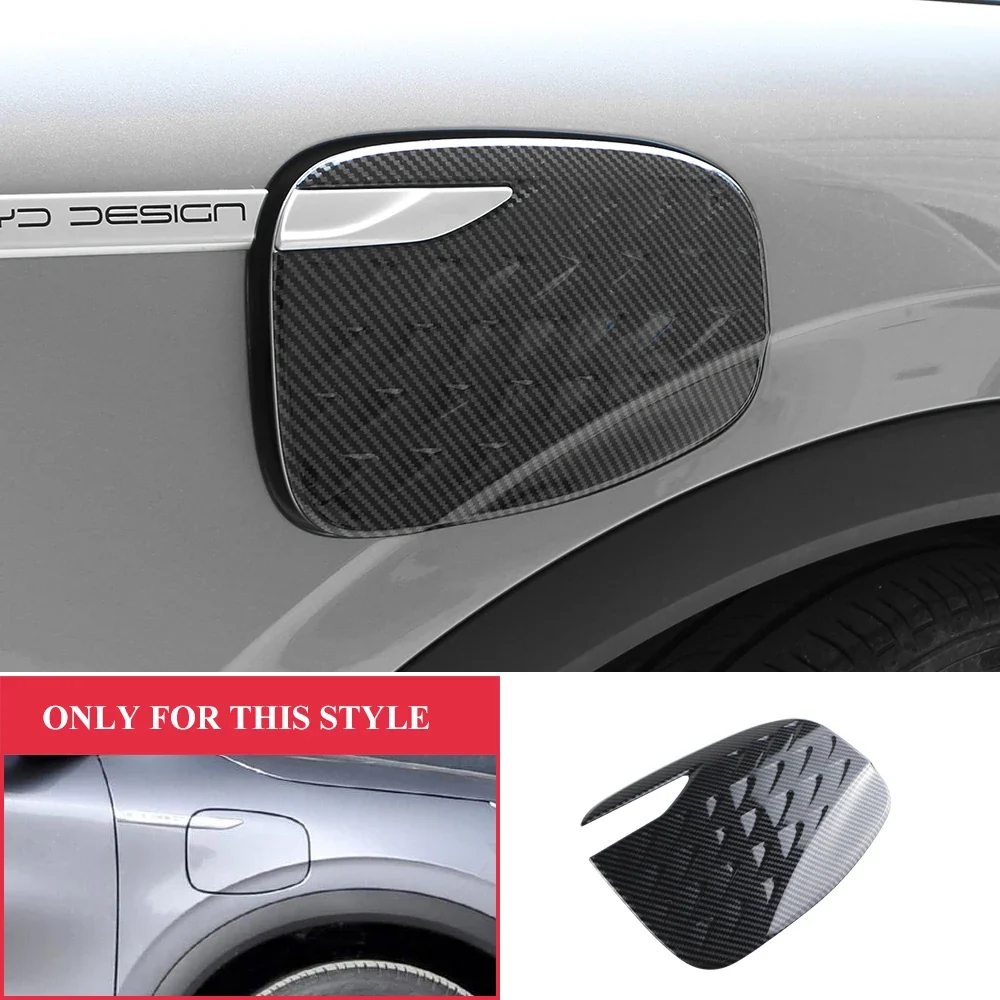 BYD Atto3 Imitation Carbon Charging Port And Fuel Tank Trim Sticker ABS
