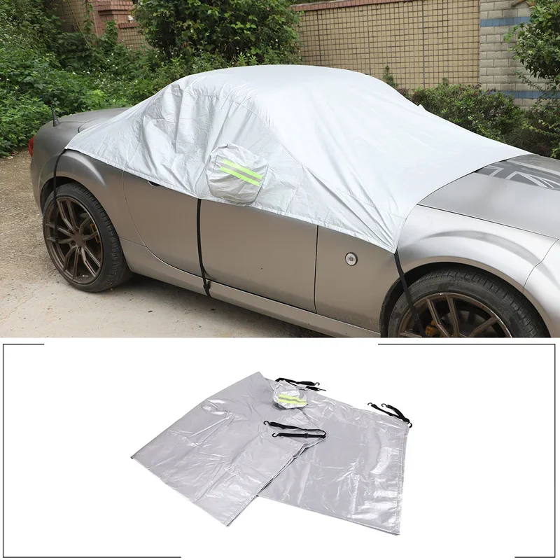 Car Cover Mazda MX-5 NC 2009-2015 Outdoor Waterproof Polyester Taffeta Silver Shield All-Weather Protection
