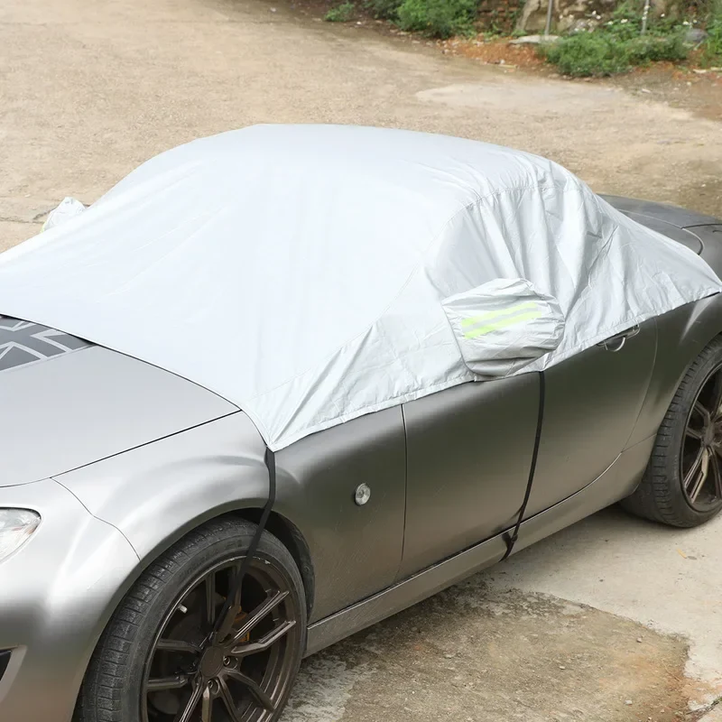 Car Cover Mazda MX-5 NC 2009-2015 Outdoor Waterproof Polyester Taffeta Silver Shield All-Weather Protection