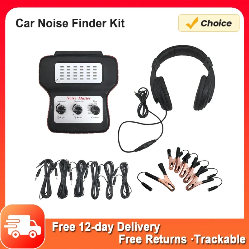 Car Noise Finder Electronic Stethoscope, Multi-Channel Diagnostic Detector