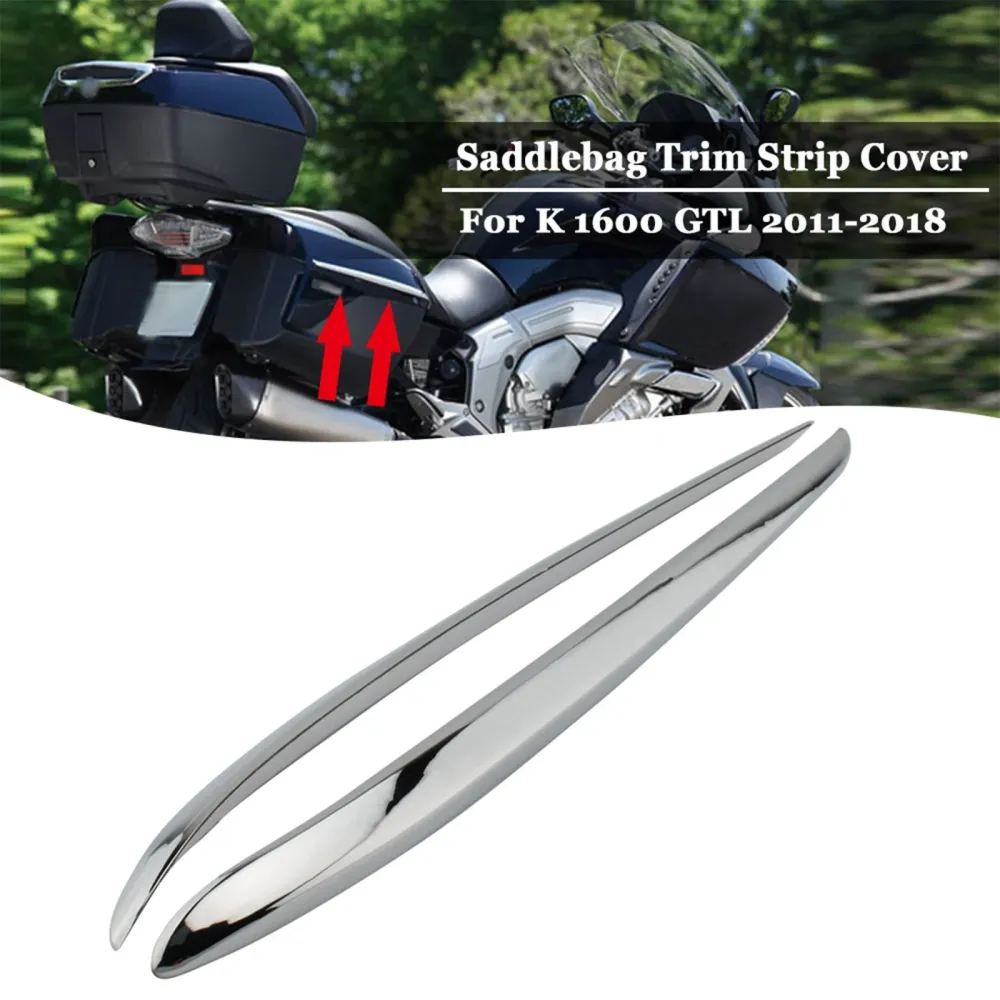 Chrome Side Panel Storage Box Plating Trim Strip BMW K1600GTL 2011-2018 Generisk
