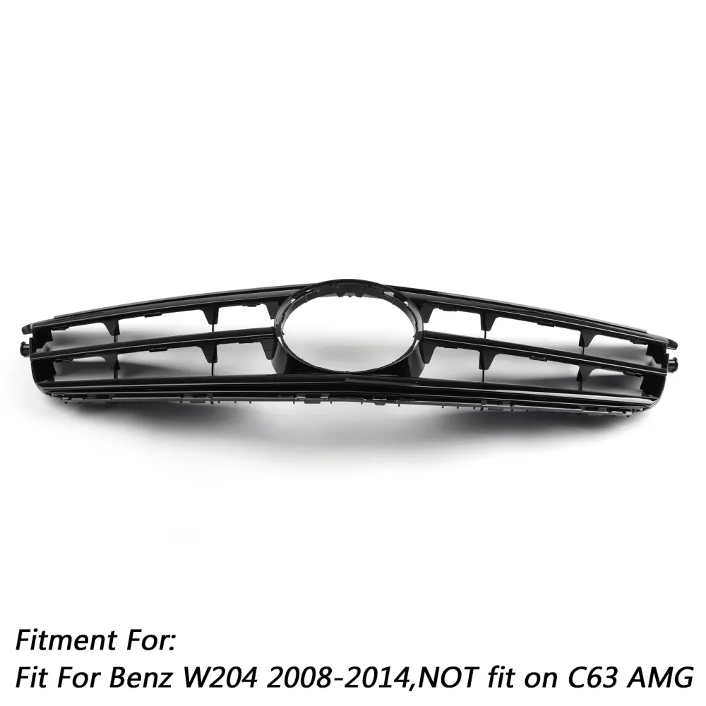 C-klasse W204 2008-2014 Benz med LED-emblem C300/C350 sort frontgrill generisk