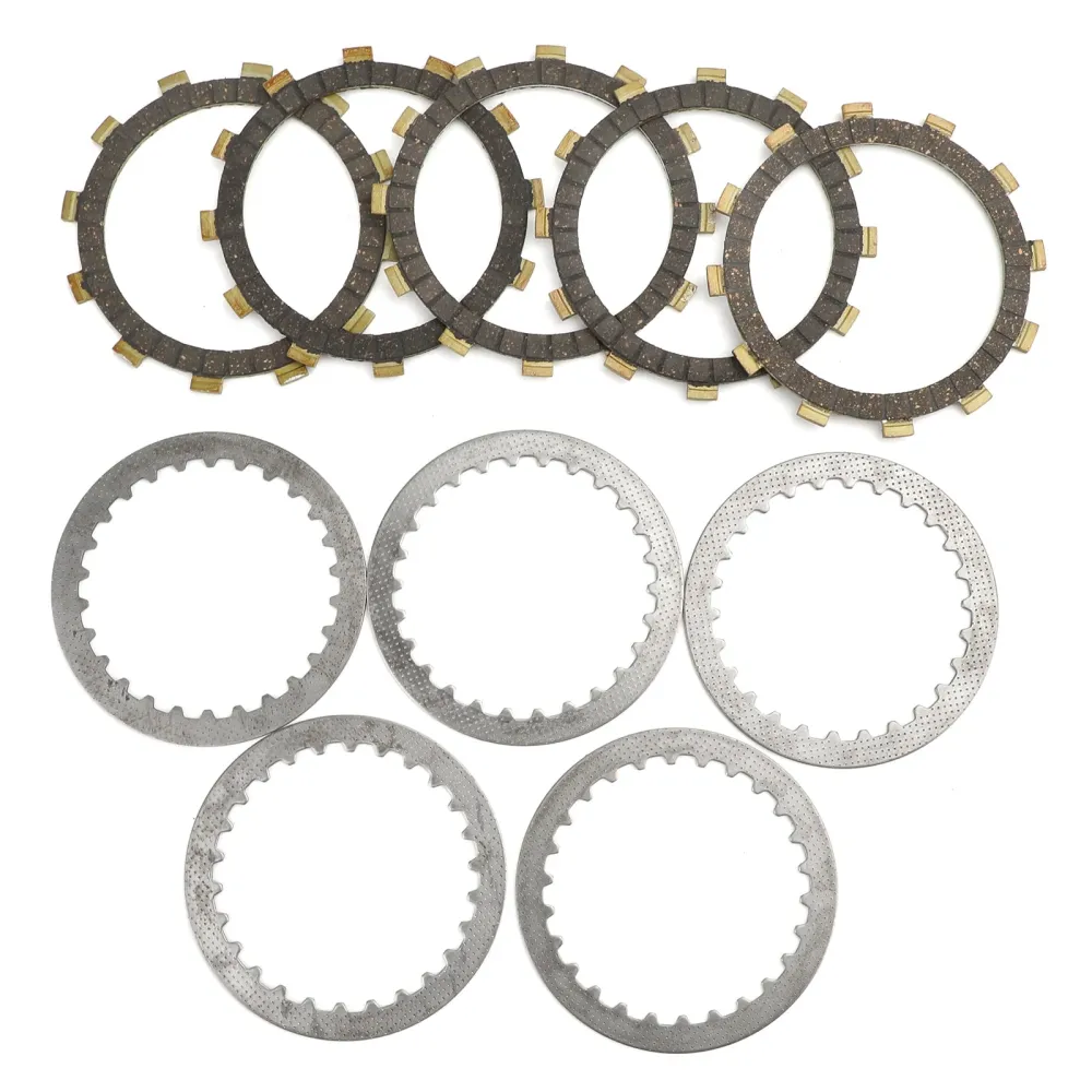Clutchsett stål & Friksjonsplater passer til Suzuki AX100 AX115 TS100 TC100 RV90 Generisk