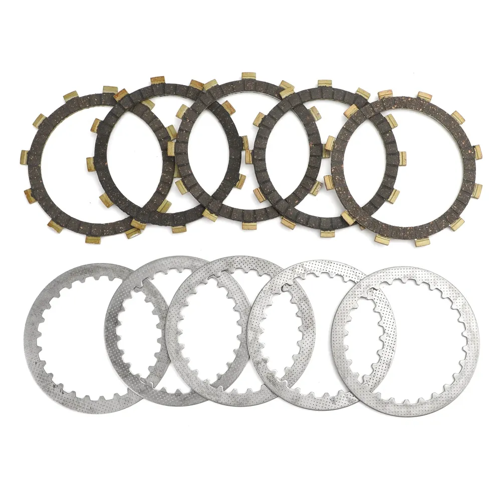 Clutchsett stål & Friksjonsplater passer til Suzuki AX100 AX115 TS100 TC100 RV90 Generisk
