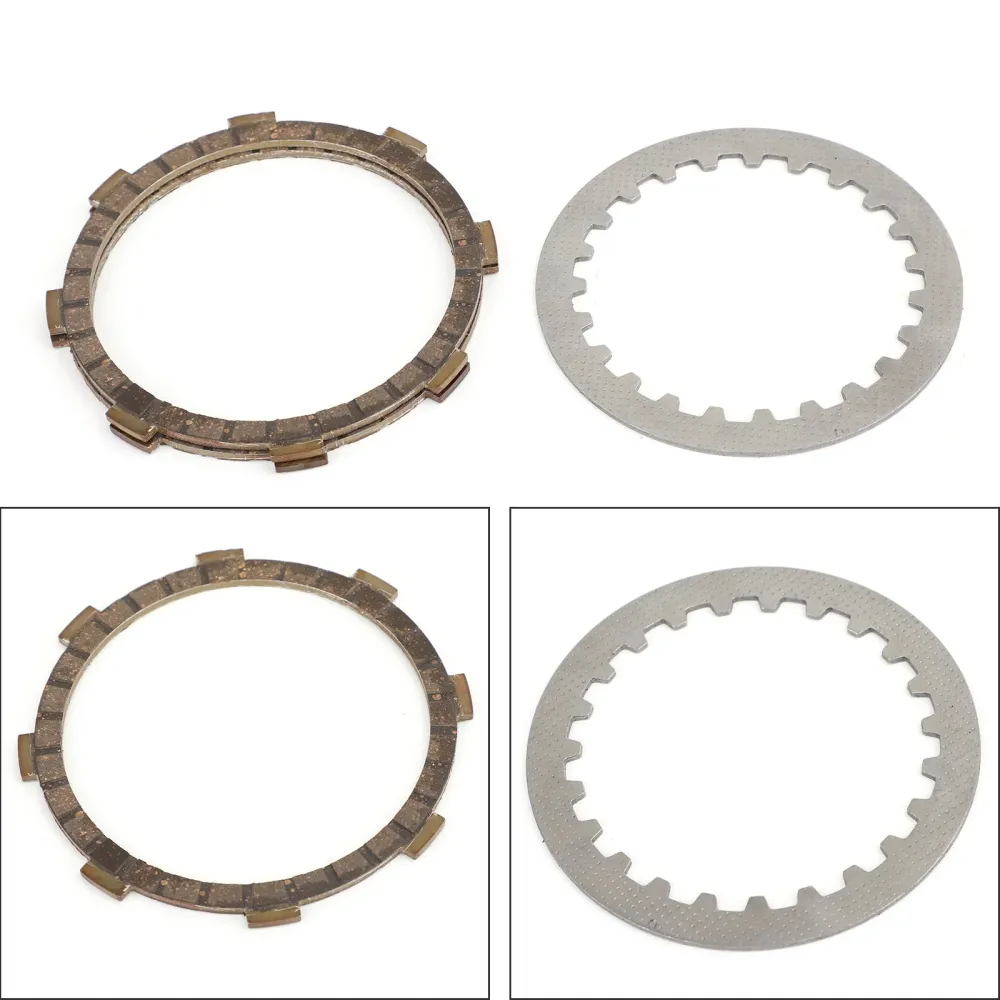 Clutchsett stål & Friksjonsplater Yamaha DT RD RX YSR YB MR QA QB 50R 74-99 Generisk