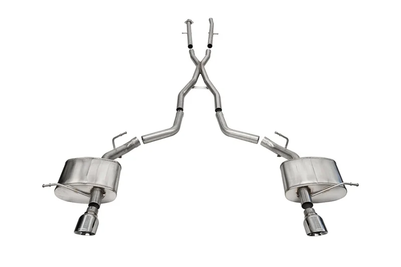 Corsa 2011-2025 Dodge Durango Xtreme 2.5in Cat-Back Dual Rear Exit w/ Single 4.5in Polished Tips