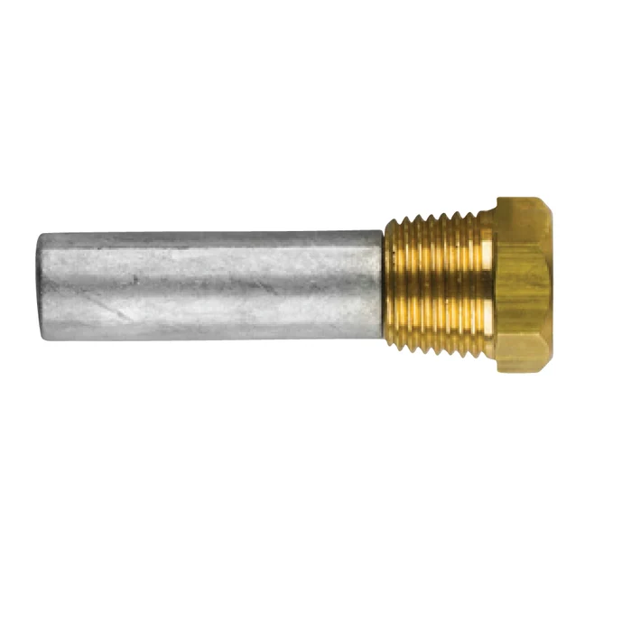 Cummins Pencil anode Ø 16 l.50 komplett, med messing plugg th.1 / 2'' GAS conico