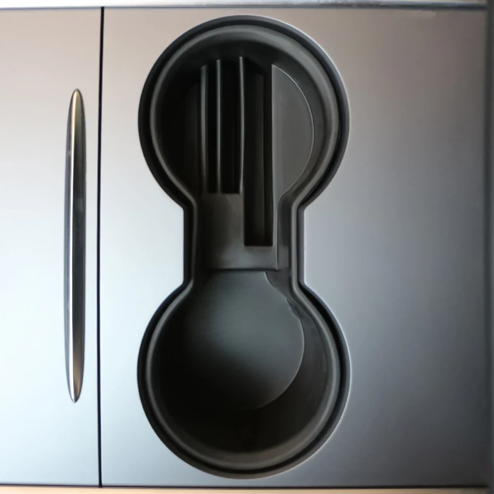 Cup Holder Insert Tesla Model 3 and Model Y, Non-Slip Silicone Center Console Organizer Phone