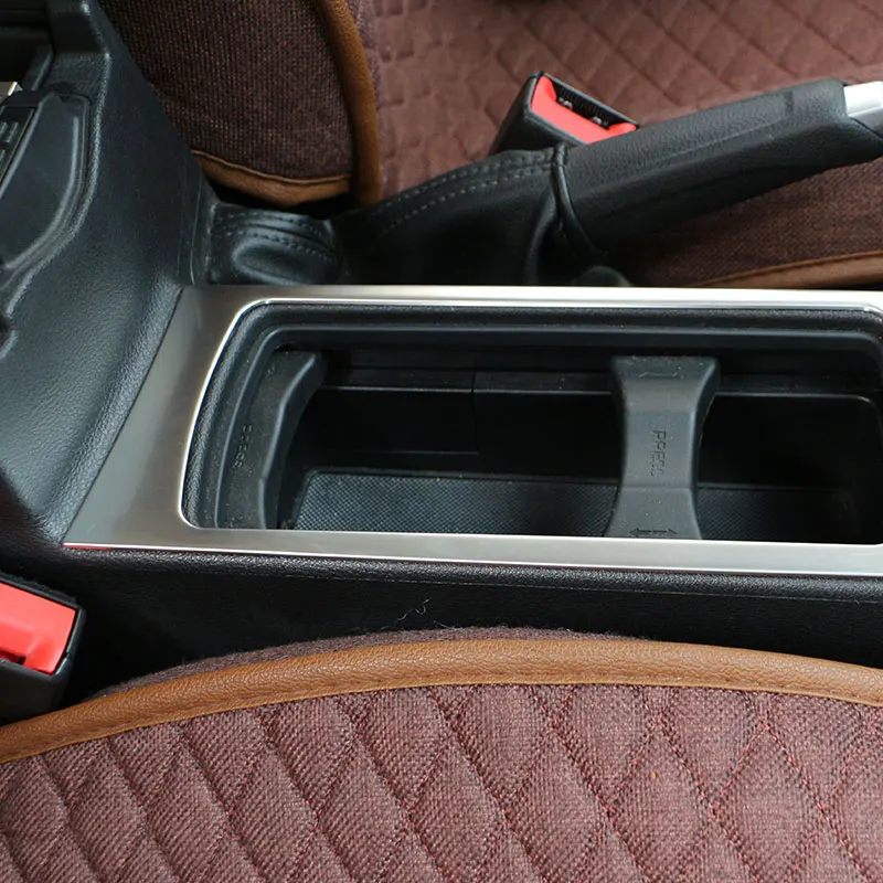 Cup Holder Trim Cover Ford Focus 3 MK3 LHD Polished Stainless Steel Easy Install