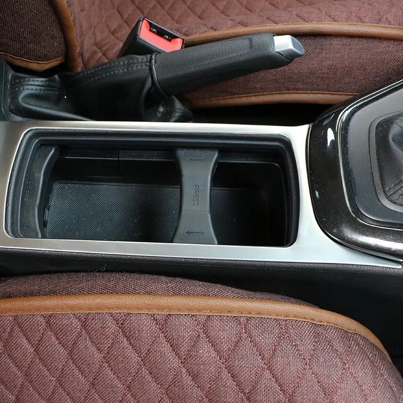 Cup Holder Trim Cover Ford Focus 3 MK3 LHD Polished Stainless Steel Easy Install