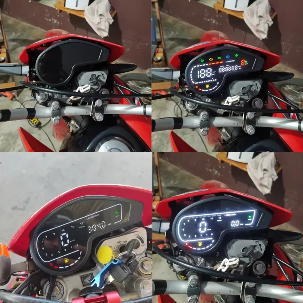 Dashboard Instrument Cluster Honda NXR150 NXR125 Bros GS500 GY200 Speedometer Tachometer Odometer (2003-2014)