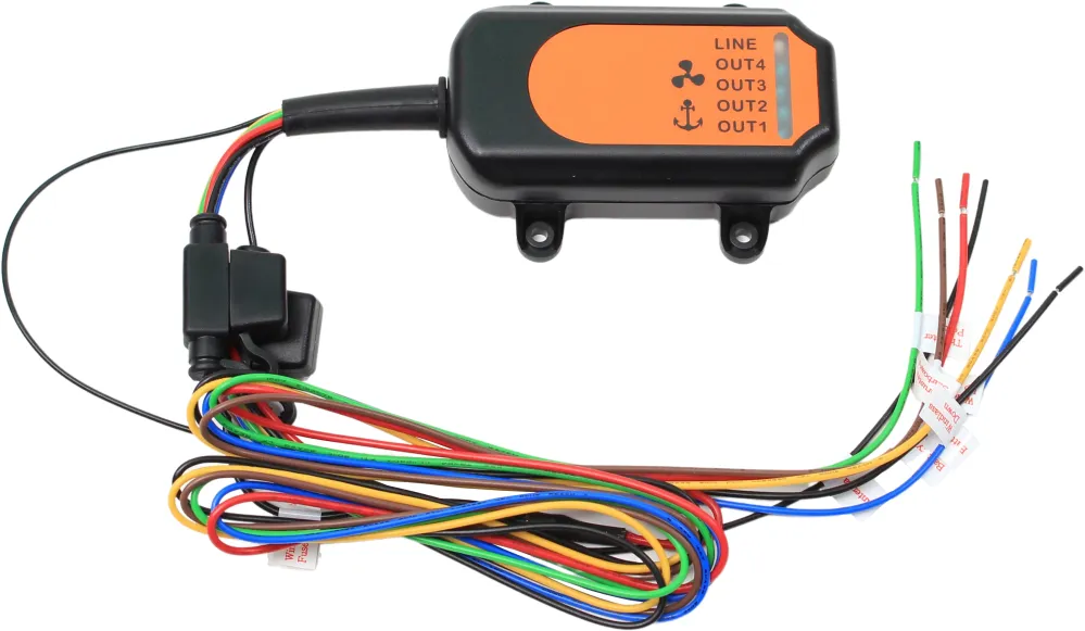 Dashbord- og fjernkontroll til ankervinsj og baugpropell