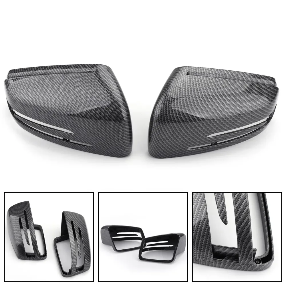 Deksel til bakspeil i karbonfiber Benz 2011-2018 W212 W204 Generisk