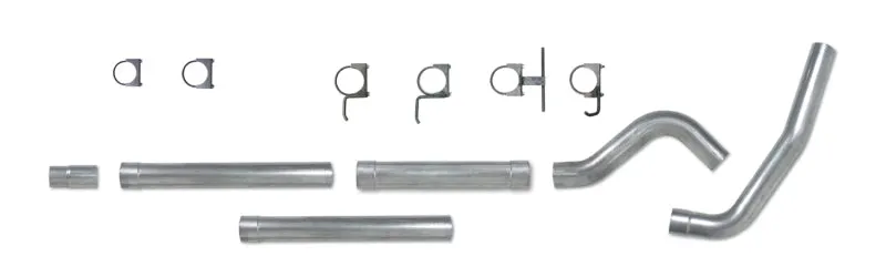 Diamond Eye KIT 4in Catback MFLR RPLCMENT PIPE Single AL: 94-97 FORD 7.3L F250/F350 PWRSTROKE