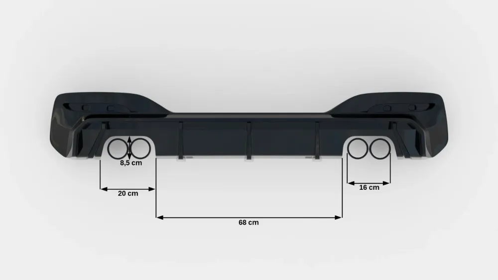 Diffuser BMW 1 M-Pakke / M140I F20 Facelift V.3