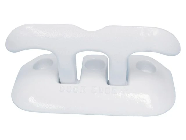 Dockedge, Dockcleat Folding Pullert 8" Hvit, Aluminium, 1 stk.