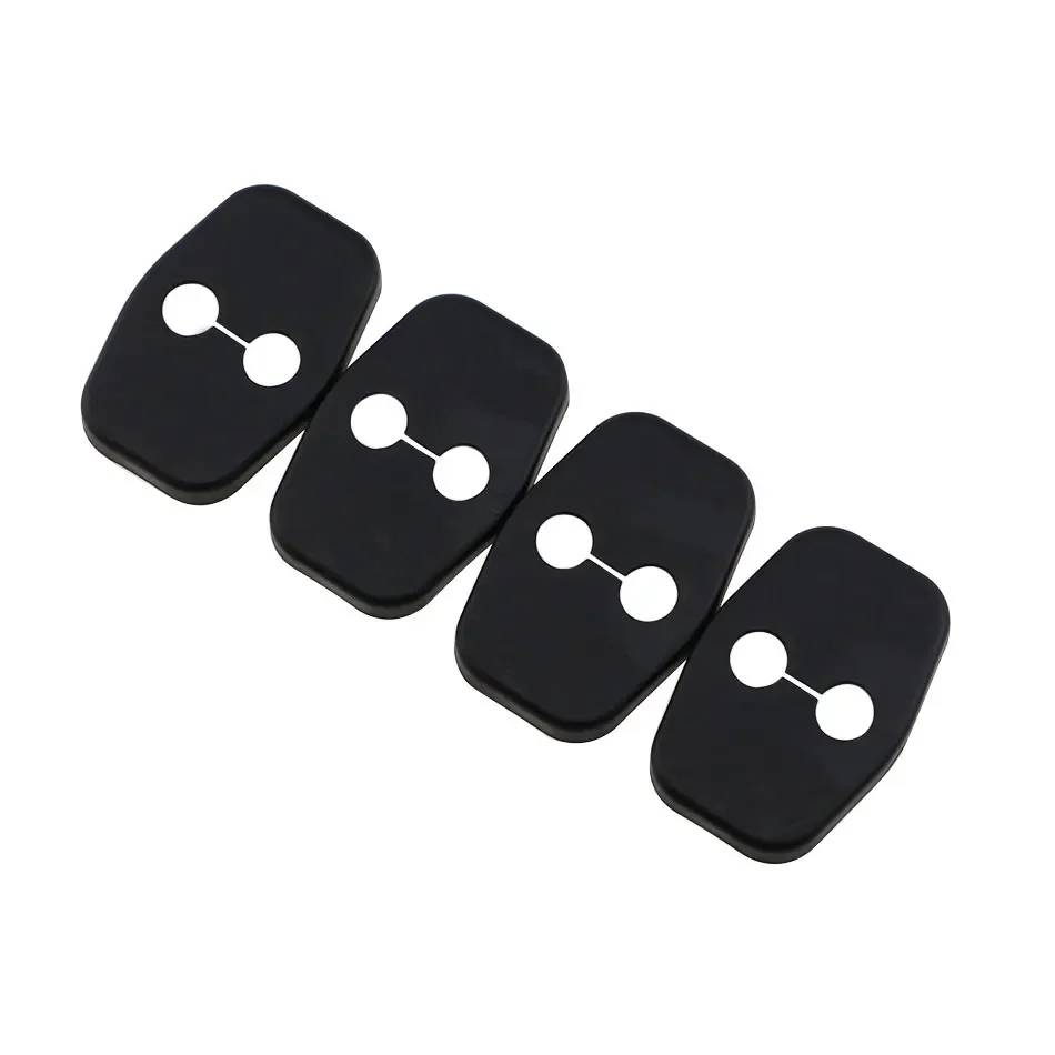 Door Lock Cover Kit Peugeot 308 408 508 3008 207 RCZ, 4-Piece Plastic Noise Dampening
