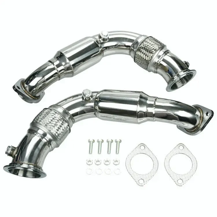 Downpipe eksos 2008-2014 BMW x6/x5 550i 650i 750i B7 N63B44 4.4L V8 Twin Turbo