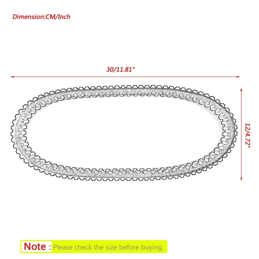 Drive Belt 730oc x 15W Honda NH50 NH80 Vision Lead 1985-1995 Scooter Generic