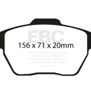 EBC 06-13 Audi A3 2.0T (Girling Rear Caliper) Bluestuff Front Brake Pads