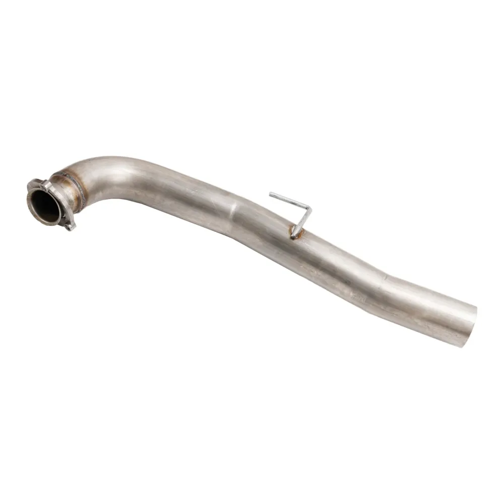 4" Eksos DPF Delete Race Pipe Chevy GMC 2015.5-2016 LML 6.6 Duramax rustfritt stål