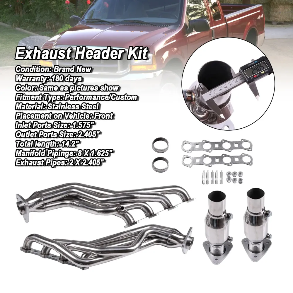 Eksosmanifold Racing Header Fit Ford F-150 1999-2003 Fit Ford F-150 2004