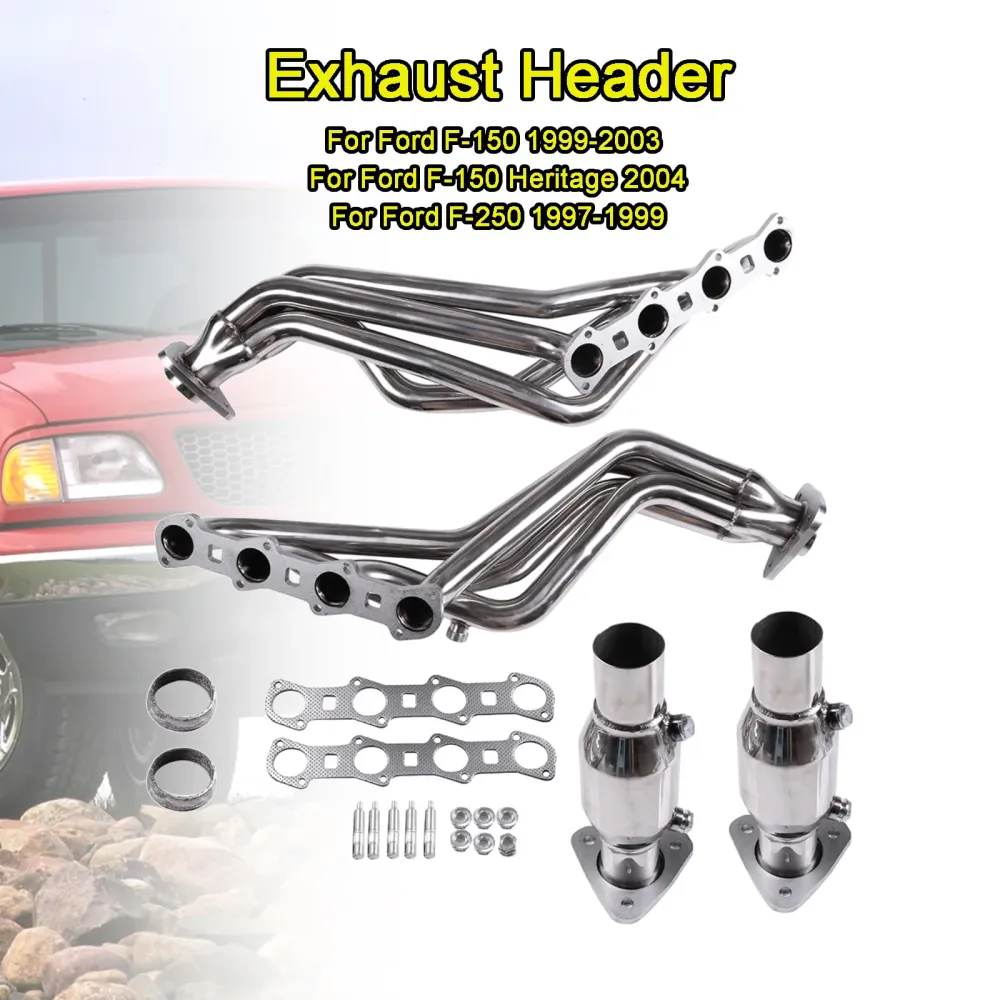 Eksosmanifold Racing Header Fit Ford F-150 1999-2003 Fit Ford F-150 2004
