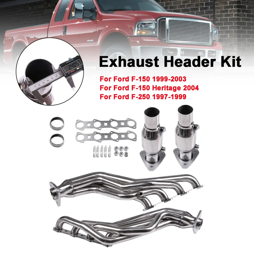 Eksosmanifold Racing Header Fit Ford F-150 1999-2003 Fit Ford F-150 2004