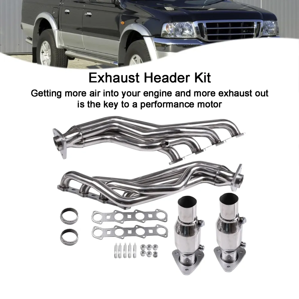 Eksosmanifold Racing Header Fit Ford F-150 1999-2003 Fit Ford F-150 2004
