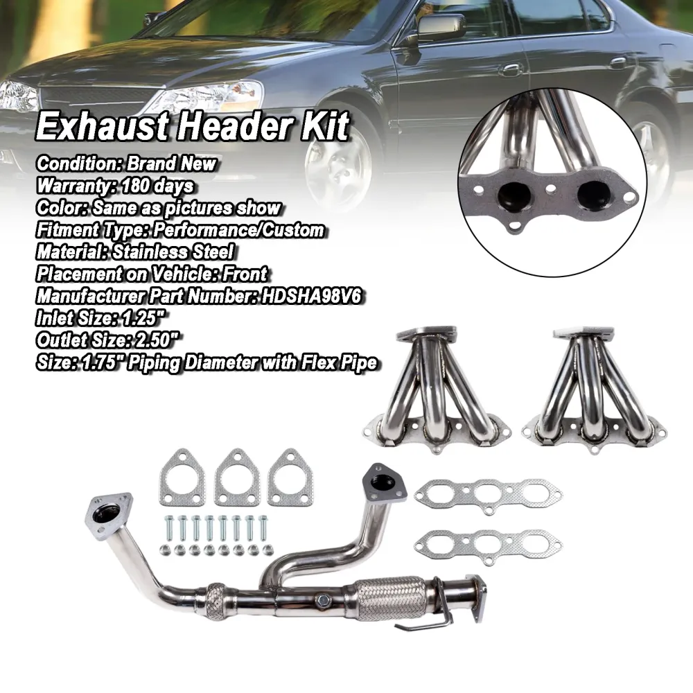 Eksosmanifoldoverskrift Fit Acura CL 2002-2003 Fit Acura TL 3.2L 1999-2003