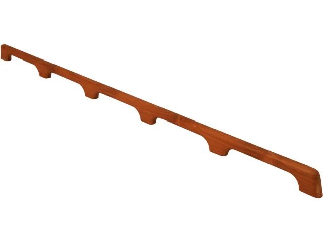 Eude, Rekkverk 5-løkker, Teak (1 stk)