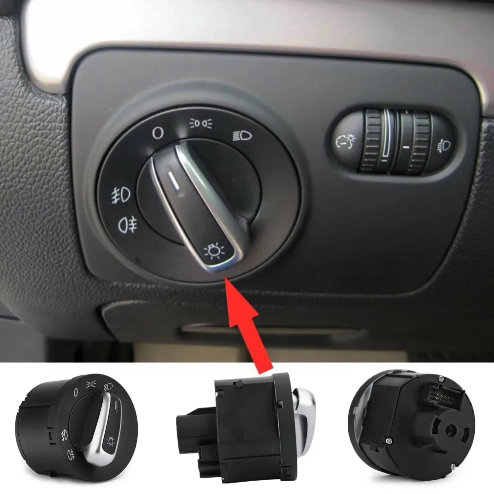 Euro frontlysbryter VW Passat CC B6 Jetta Golf MK5 MK6 5ND941431A