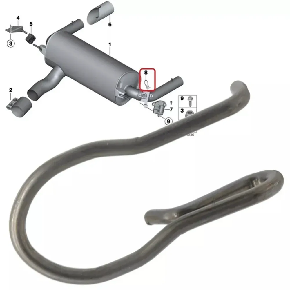 Exhaust Flap Actuator Clip BMW 1/2/3 Series Compatible Electronic Valve System Stainless Steel