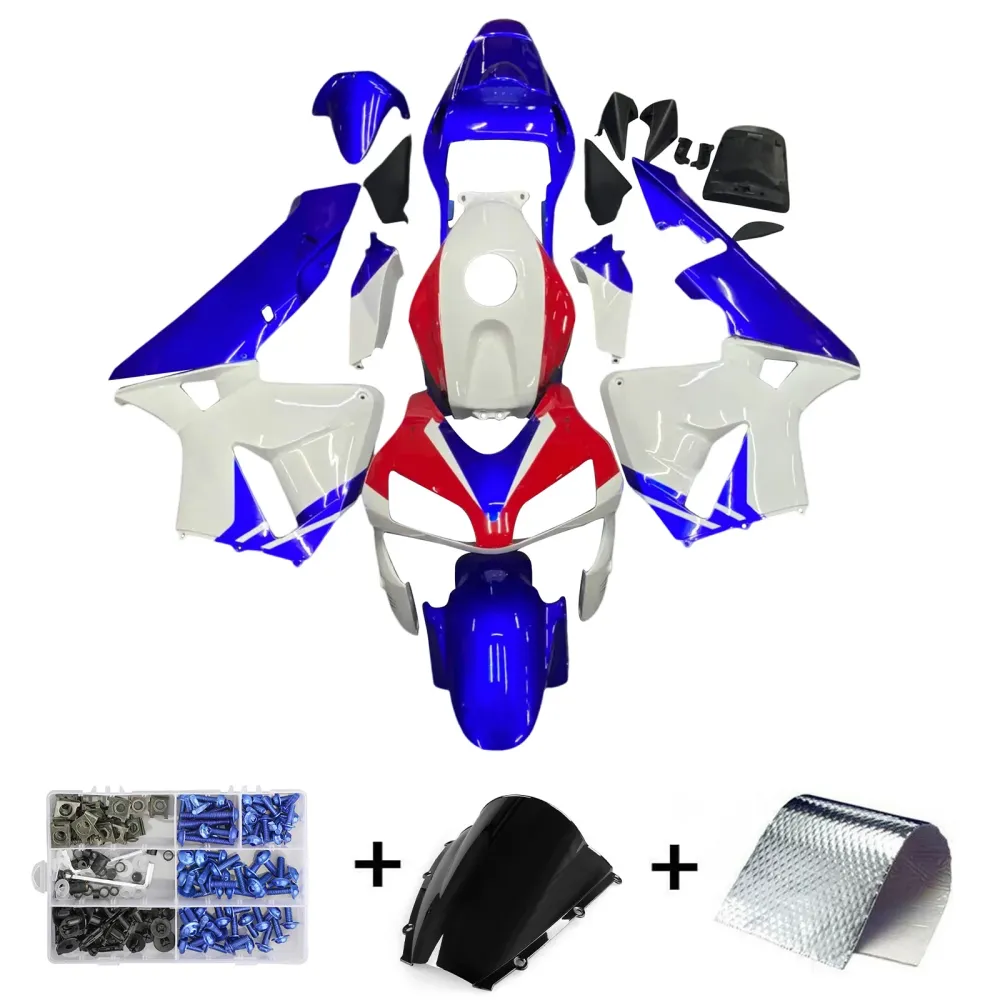 Fairings 2003-2004 Honda CBR600RR Red White Blue HRC Racing Generic