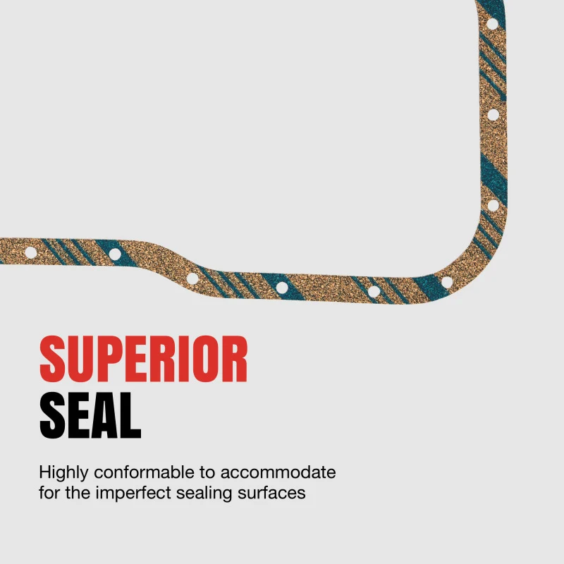 Fel-Pro 11-17 Ford F-150/18-25 Mustang Engine Oil Pan Gasket Set 16 Bolt Hole One Piece Gasket