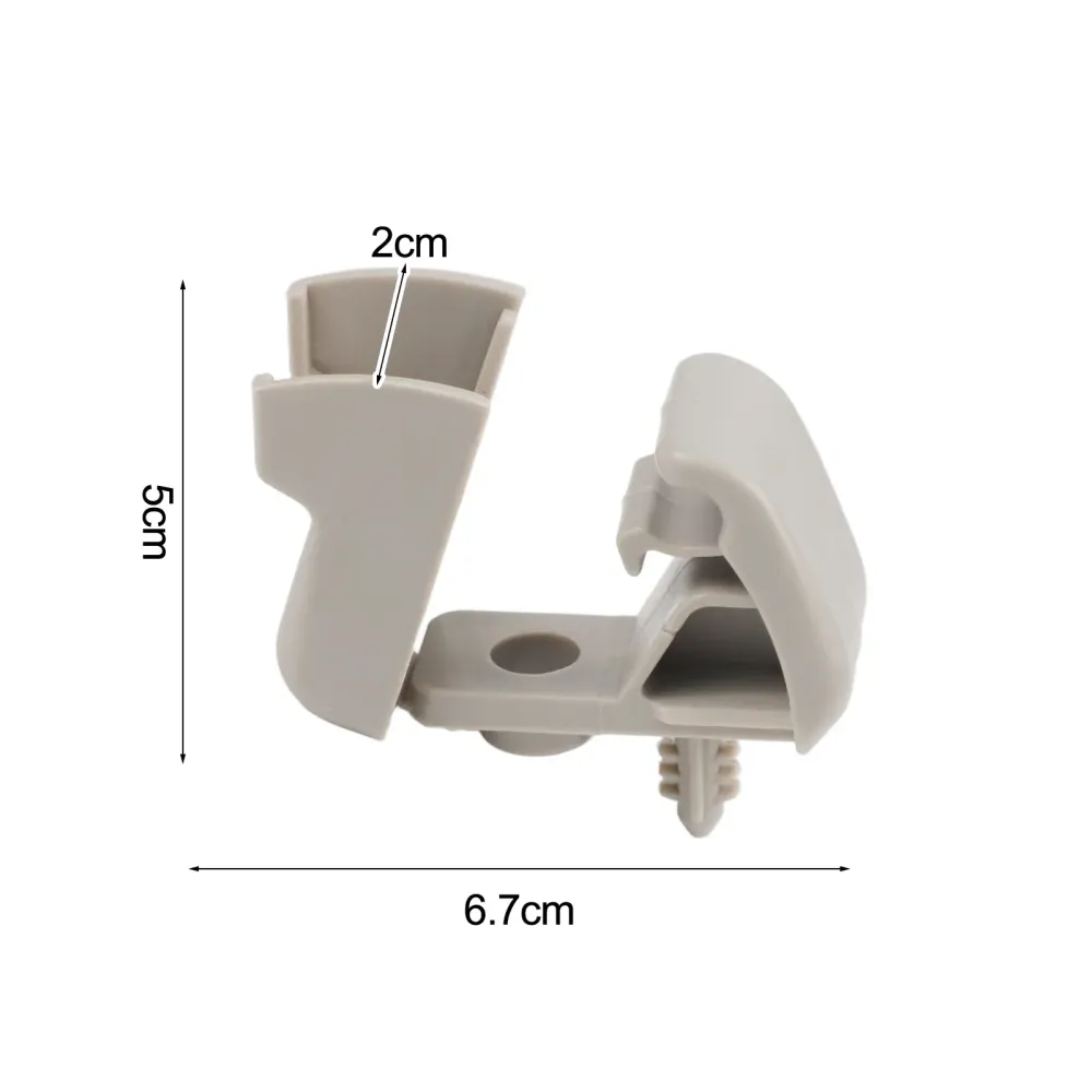 Fiat and Alfa Romeo Sun Visor Bracket, Gray ABS Holder