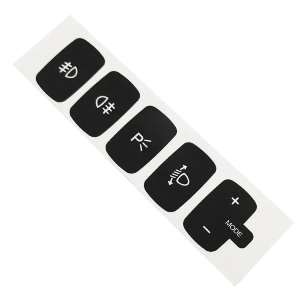Fiat Croma Plastic Fog Light Switch Decals, Repair Sticker Worn Button