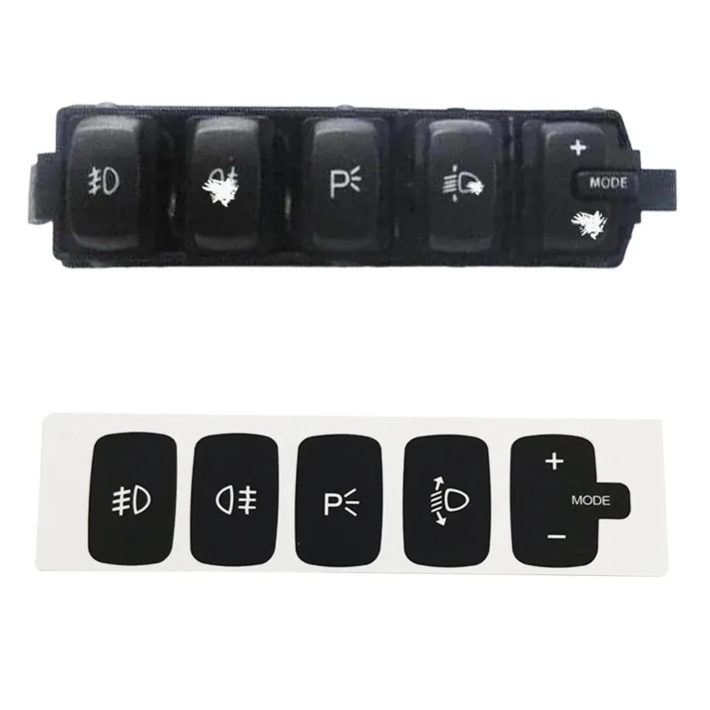 Fiat Croma Plastic Fog Light Switch Decals, Repair Sticker Worn Button
